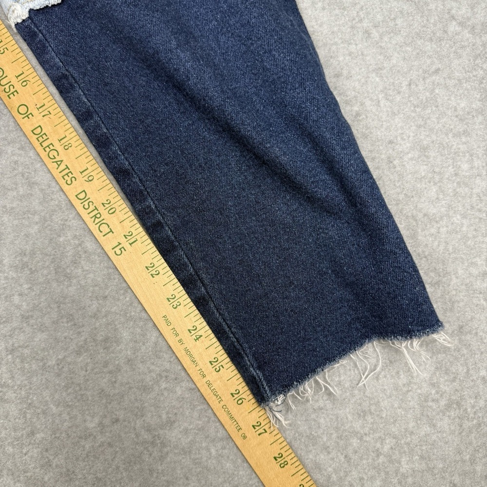Hollister Jeans Womens 5R 27x27 Blue Ultra High Rise Vintage Straight Patchwork - Picture 4 of 7
